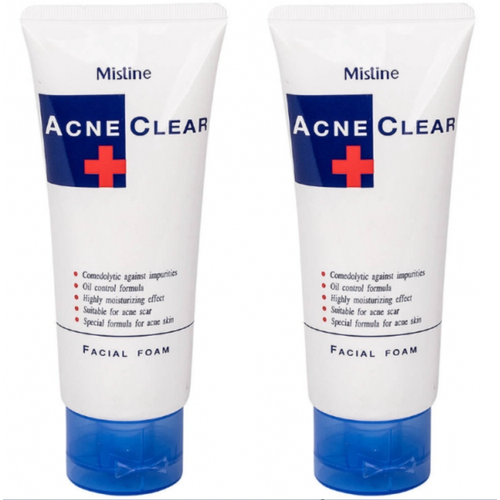 пенка для умывания против прыщей neogen a clear acne foam cleanser 150 мл Пенка для умывания Mistine, для проблемной кожи, 85 гр, 2 шт.