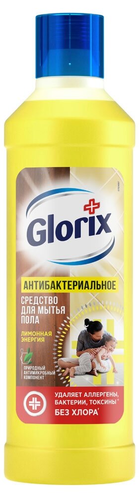 Средство для мытья пола Glorix Лимонная Энергия, 1 л