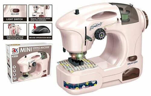 Швейная машина на батарейках (свет) с 2 катушками ниток с — купить в ...