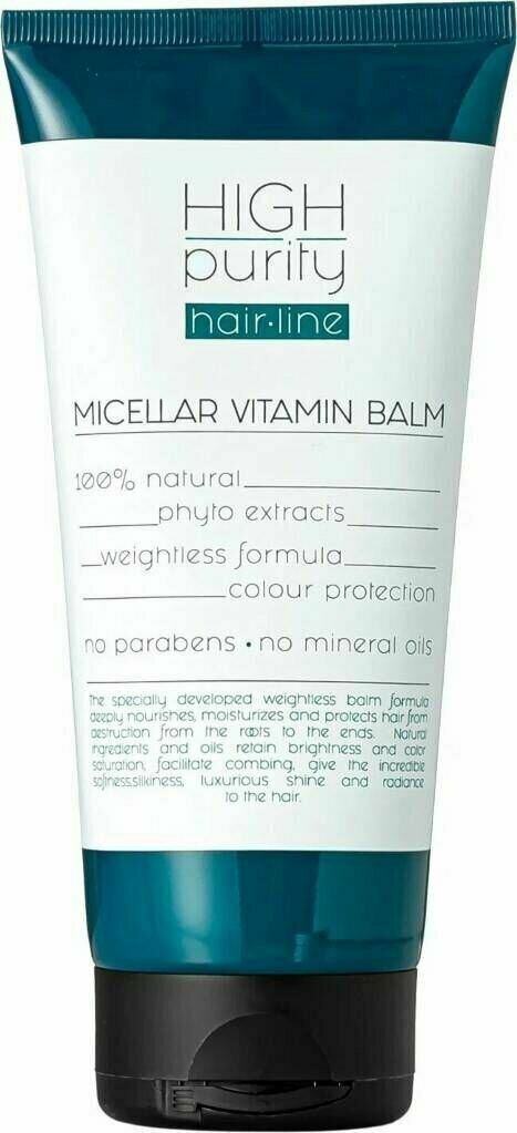 Мицеллярный витаминизирующий бальзам для волос HIGH purity Невесомая формула, 200 мл