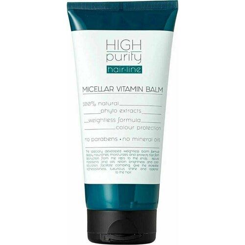 Мицеллярный витаминизирующий бальзам для волос HIGH purity Невесомая формула, 200 мл