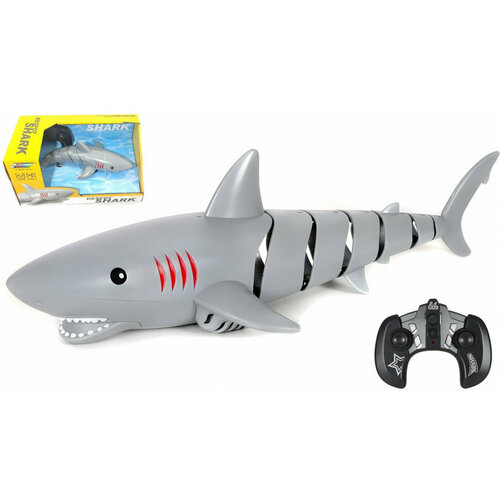 роботы cs toys робот акула на пульте управления Робот акула на пульте управления (плавает) Create Toys LNT-K23B-GREY