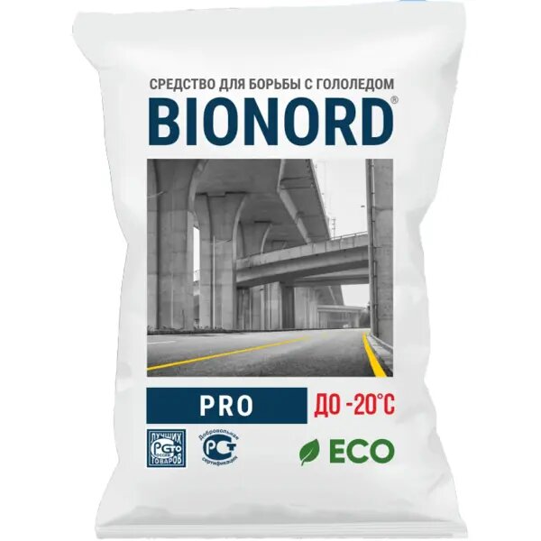 Антигололедный реагент Bionord Pro 23 кг