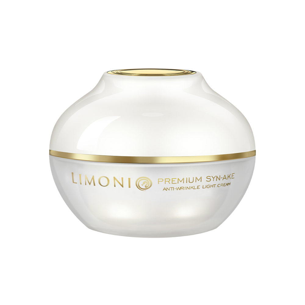 LIMONI Антивозрастной легкий крем для лица со змеиным ядом Premium Syn-Ake Anti-Wrinkle Cream Light, 50 мл