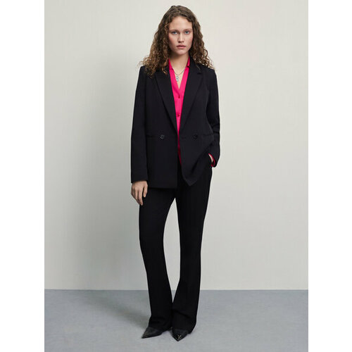 фото Брюки zarina, размер m (ru 46)/170, черный