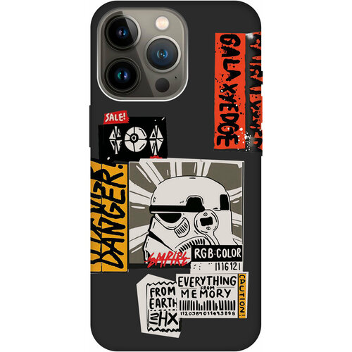 Силиконовый чехол на Apple iPhone 13 Pro / Эпл Айфон 13 Про с рисунком Stormtrooper Stickers Soft Touch черный силиконовый чехол на apple iphone 13 эпл айфон 13 с рисунком stormtrooper stickers soft touch черный