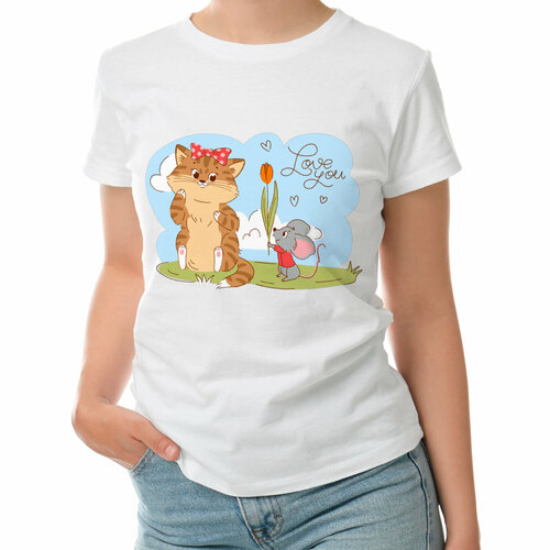 фото Футболка roly, размер xl, белый