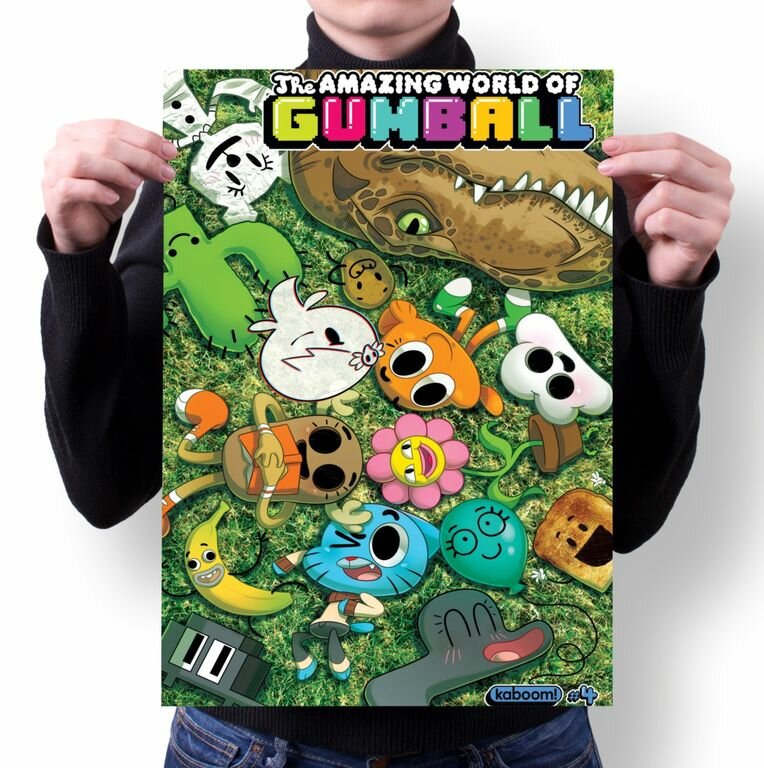 Плакат Удивительный мир Гамбола The Amazing World of Gumball №8 А4