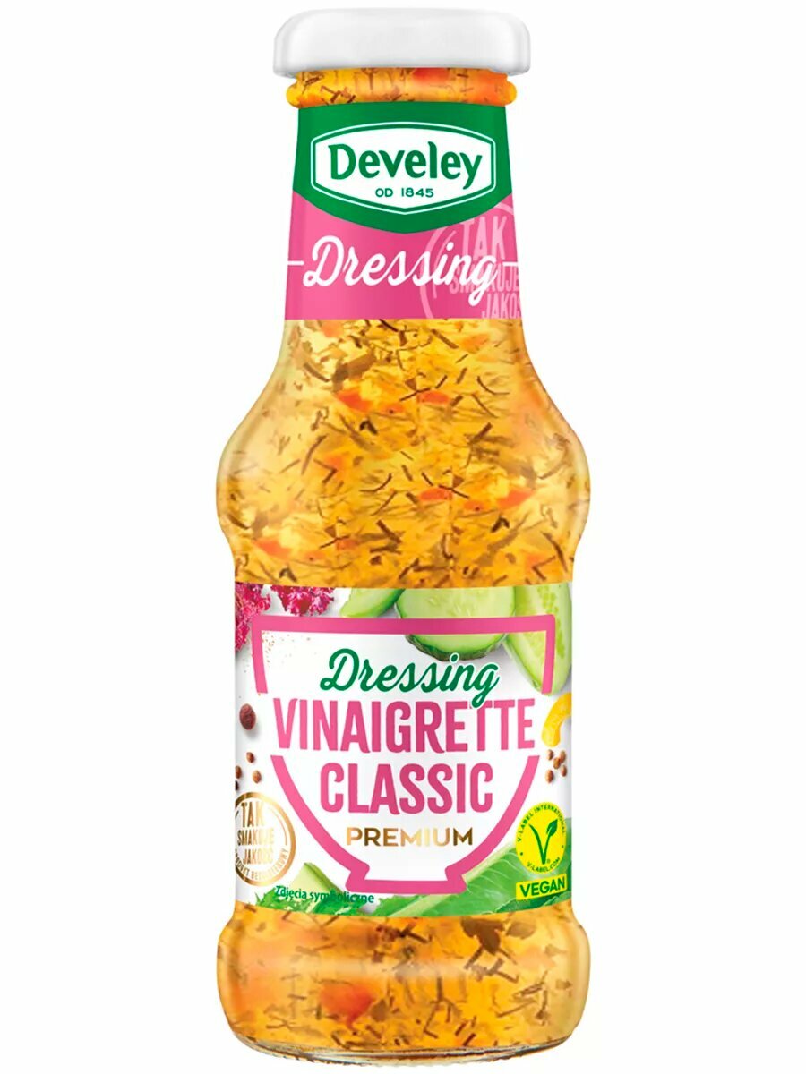 фото Дрессинг (заправка) для салата Винегрет на основе бальзамического уксуса DEVELEY 250мл