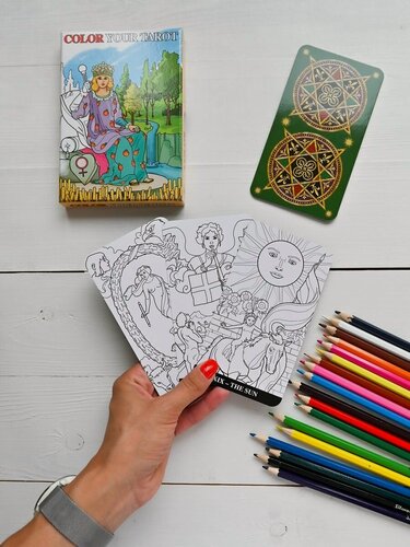 Изображение товара Карты Таро - раскраска / Color your tarot 22шт