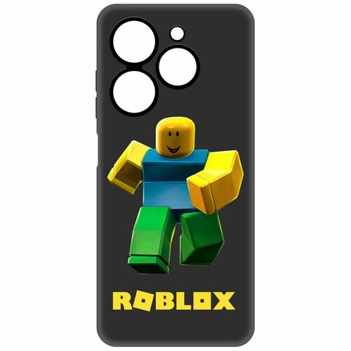 Чехол-накладка Krutoff Soft Case Roblox-Классический Нуб для TECNO Spark Go 2024 черный чехол накладка krutoff soft case roblox классический нуб для tecno spark 10 pro черный