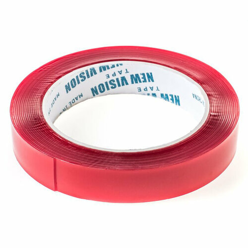 Лента монтажная прозрачная двухсторонняя длина 1 м ширина 19 мм 258₽