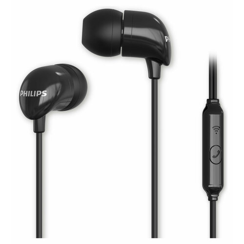 Наушники проводные Philips с микрофоном черные 1211₽