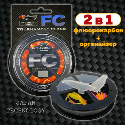 Леска Флюорокарбоновая FC для рыбалки 0.25мм 8.36 кг Fishing Store / флюрокарбон для поводков / флюр / леска для рыбалки