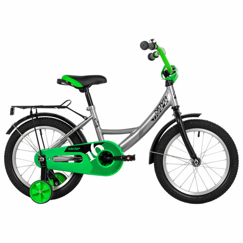 фото Велосипед 16" novatrack vector, цвет серебристый