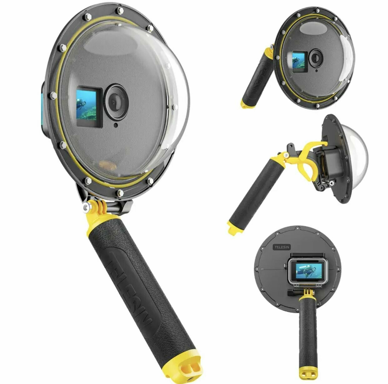 Купол Dome Port Telesin для DJI OSMO Action и — купить c