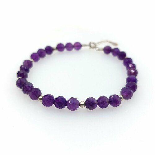 Браслет, аметист, размер 17 см