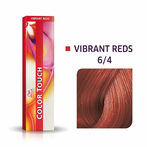 Оттеночная краска для волос Wella Professionals Color Touch 6/4 огненный мак