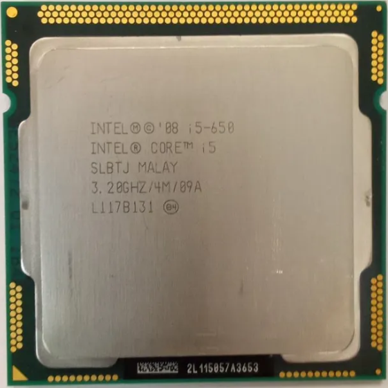 Процессор Intel Core i5-650 Clarkdale LGA1156, 2 x 3200 МГц, OEM