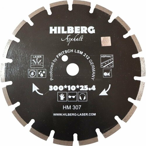 Отрезной алмазный диск Hilberg Hard Materials Лазер асфальт диск алмазный hilberg 400 25 4 hard materials лазер hm109