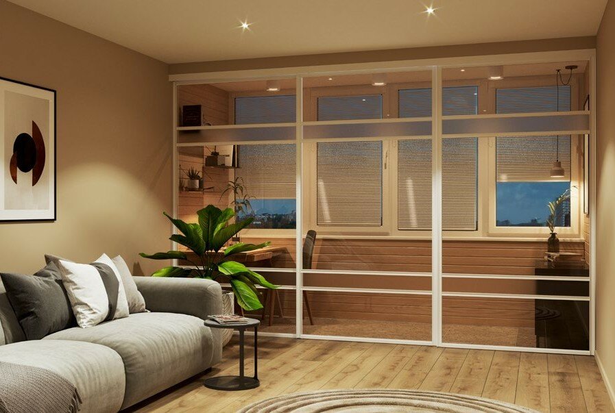 фото Межкомнатная перегородка "Последовательное открывание"