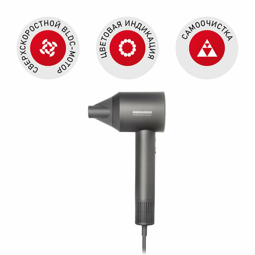 Фен REDMOND HD1701 серый 749900₽