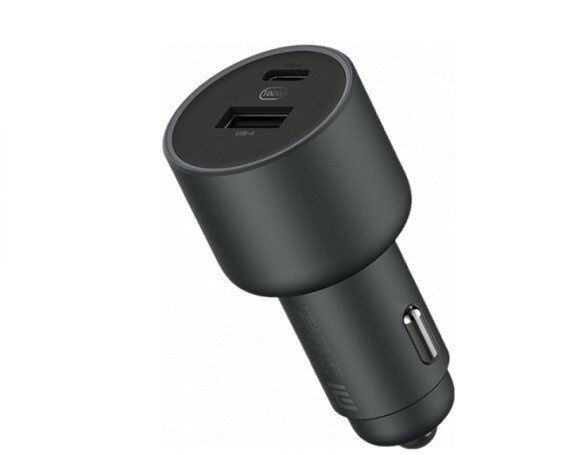 1USB + 1USB-C Xiaomi car charger, 100W - автомобильное зарядное устройство, черный CC07ZM