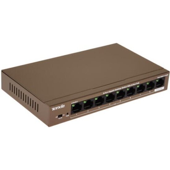 Коммутатор Tenda TEG1109P-8-102W 9-Port Gigabit Desktop Switch with 8-Port PoE