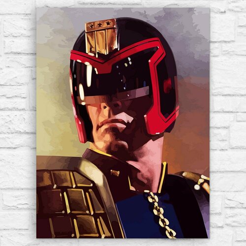 Картина по номерам на холсте фильм судья Дредд (Judge Dredd) - 15062 В 60x80