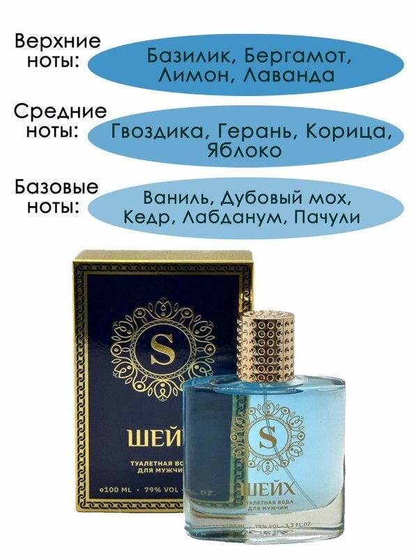 KPK parfum / КПК-Парфюм шейх Туалетная вода мужская 100 мл