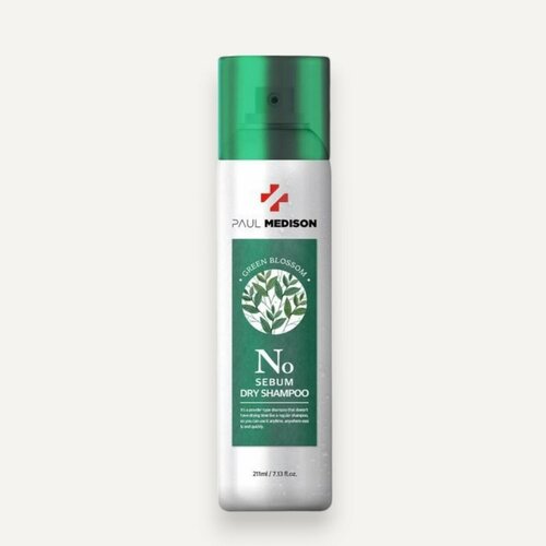 PAUL MEDISON Signature No Sebum Dry Shampoo Green Blossom Сухой шампунь для волос с ароматом зелёных цветов 211мл