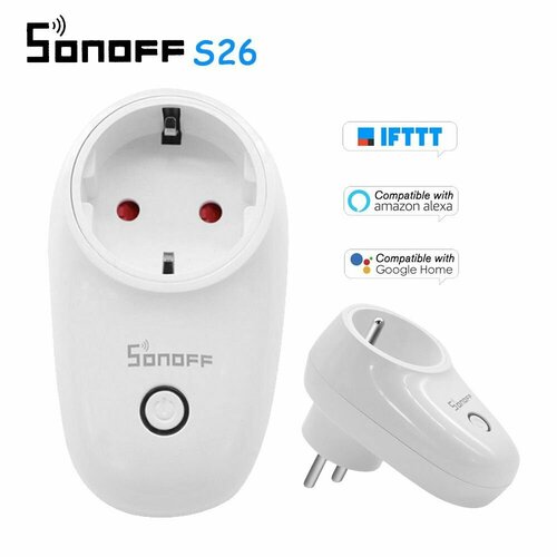 WiFi розетка Sonoff S26 16A, 3 штуки умная wifi розетка sonoff s26