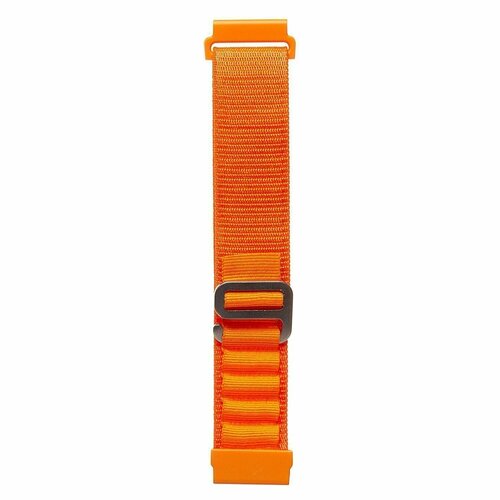 Универсальный нейлоновый браслет Alpine Loop (Альпийская петля) с креплением 22 мм / Ремешок с креплением 22 мм для Samsung Gear S3 Frontier/Gear S3 Classic/Galaxy Watch, оранжевый
