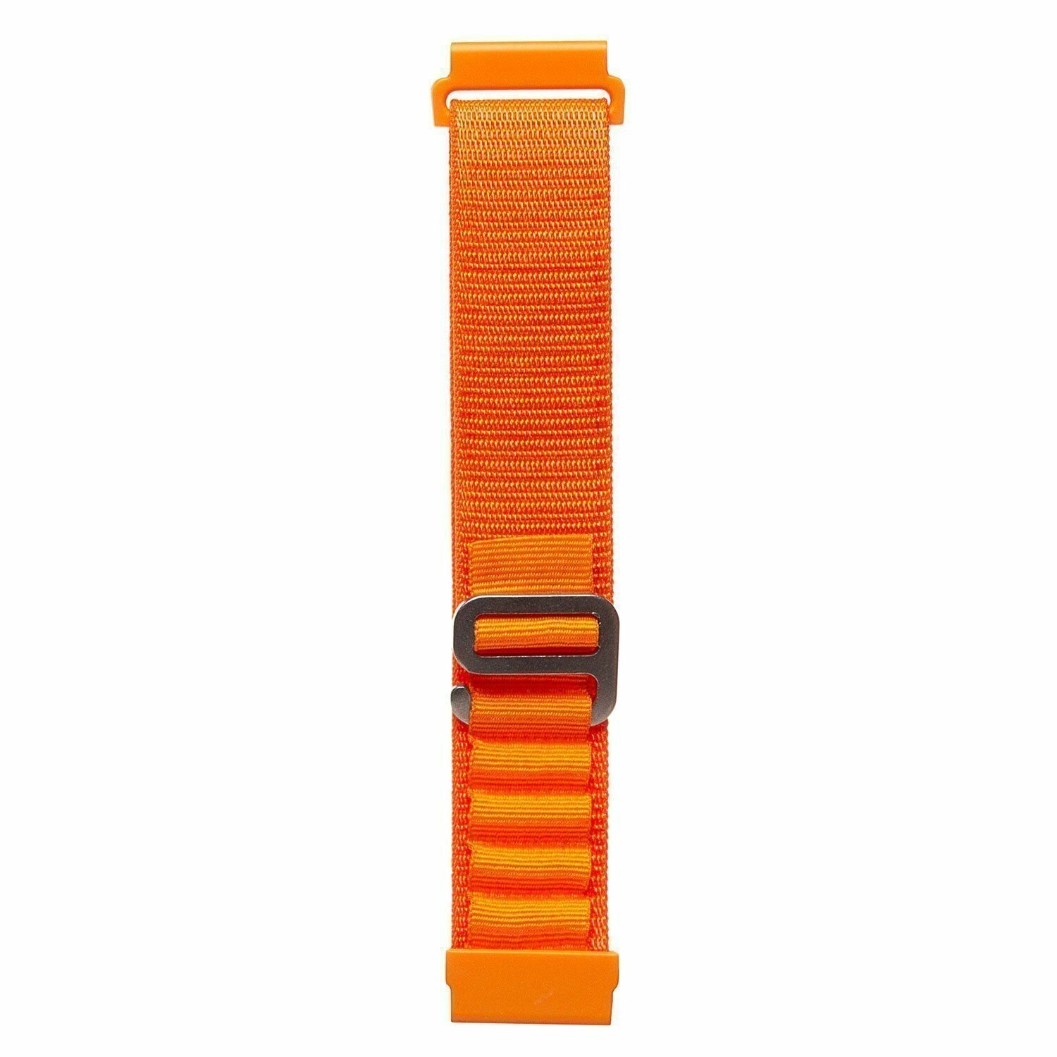 Универсальный нейлоновый браслет Alpine Loop (Альпийская петля) с креплением 22 мм / Ремешок с креплением 22 мм для Samsung Gear S3 Frontier/Gear S3 Classic/Galaxy Watch оранжевый