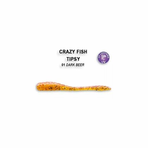 Приманка силиконовая Crazy Fish Tipsy 2 5см , 9-50-32-6 10шт