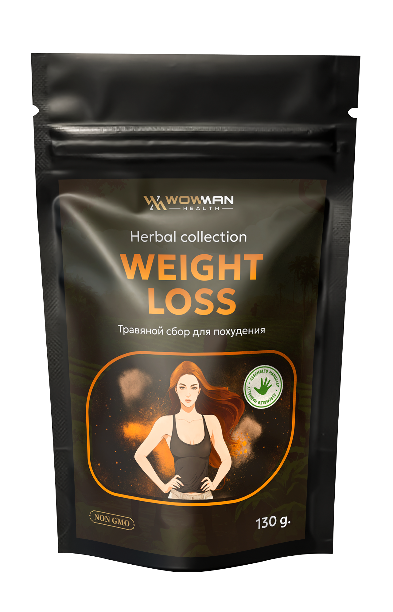 Травяной сбор для похудения Herbal collection WEIGHT LOSS 130 гр WowMan WMBEEAMAN1025