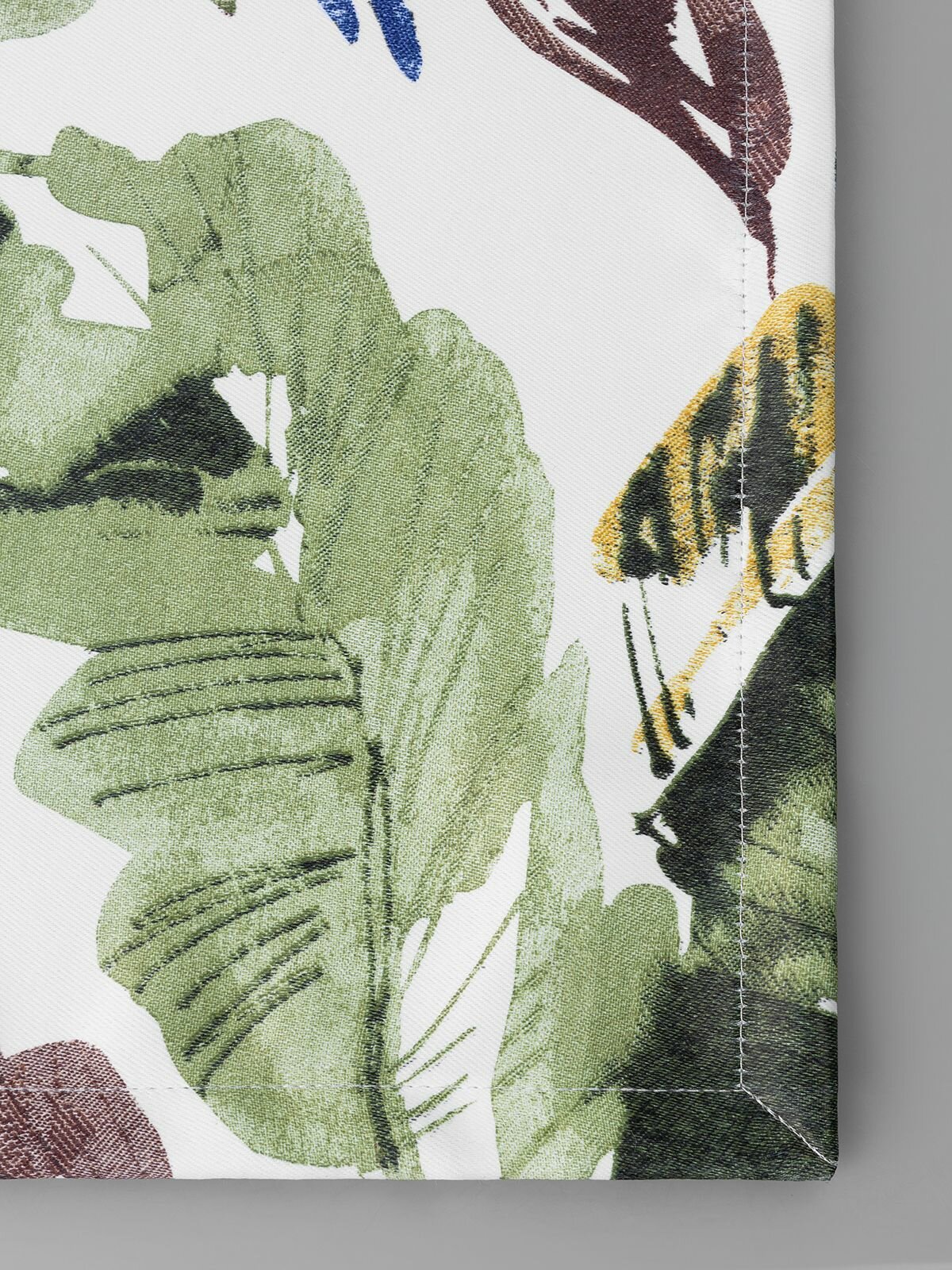 Штора на ленте DAILY by T "Мадагаскар" сатен/димаут, зеленый, 200x270, 1 шт