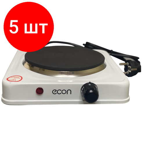 Комплект 5 штук Плитка лабораторная электрическая однокомфорочная ECON ECO-131HP 1114900₽