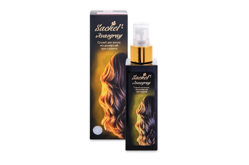 Sachel’ Avasgray Спрей для волос мицеллярный при седине, Сашера-мед, 100 мл