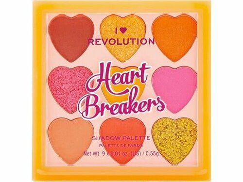 Палетка теней I Heart Revolution HEART BREAKERS PALETTE Fiery