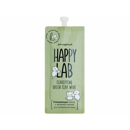 Очищающая Маска с зеленой глиной Happy Lab Cleansing Mask with green clay очищающая маска с зеленой глиной happy lab cleansing mask with green clay 20 мл