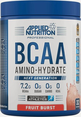 Изображение товара Аминокислоты Applied Nutrition BCAA, порошок, фруктовый вкус, без сахара, 450 г