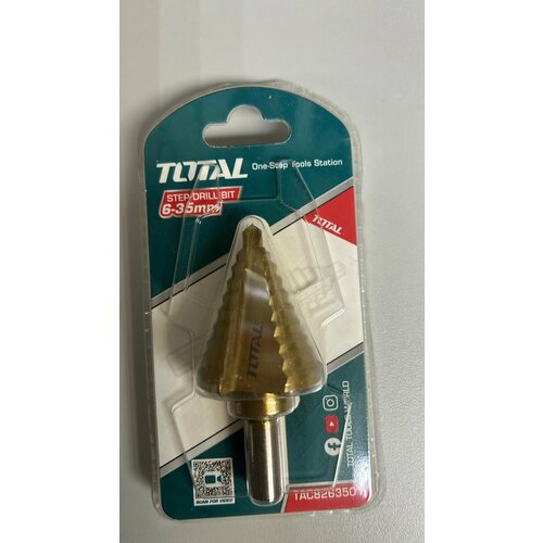 Сверло ступенчатое 6-35 мм TOTAL TAC8263501 1555₽