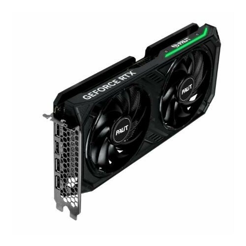 Видеокарта Palit PCIE16 RTX4060 8GB PA-RTX4060 DUAL 8GB [NE64060019P1-1070D] видеокарта pci e kfa2 geforce rtx 3060 1 click oc 36nsl8md6ock 8gb gddr6 128bit 8nm 1320 15000mhz hdmi 3 dp