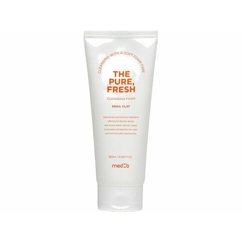 Пенка для умывания MEDB THE PURE, FRESH CLEANSING FOAM SNAIL CLAY уход за кожей лица tonymoly пенка для умывания с муцином улитки и коллоидным золотом