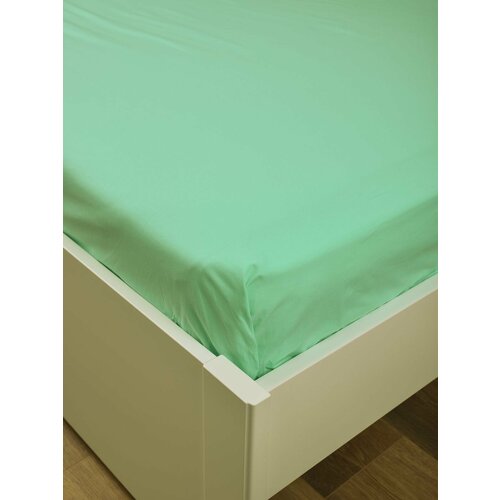 Простыня Евро макси 220х240 поплин однотонная, для большой кровати