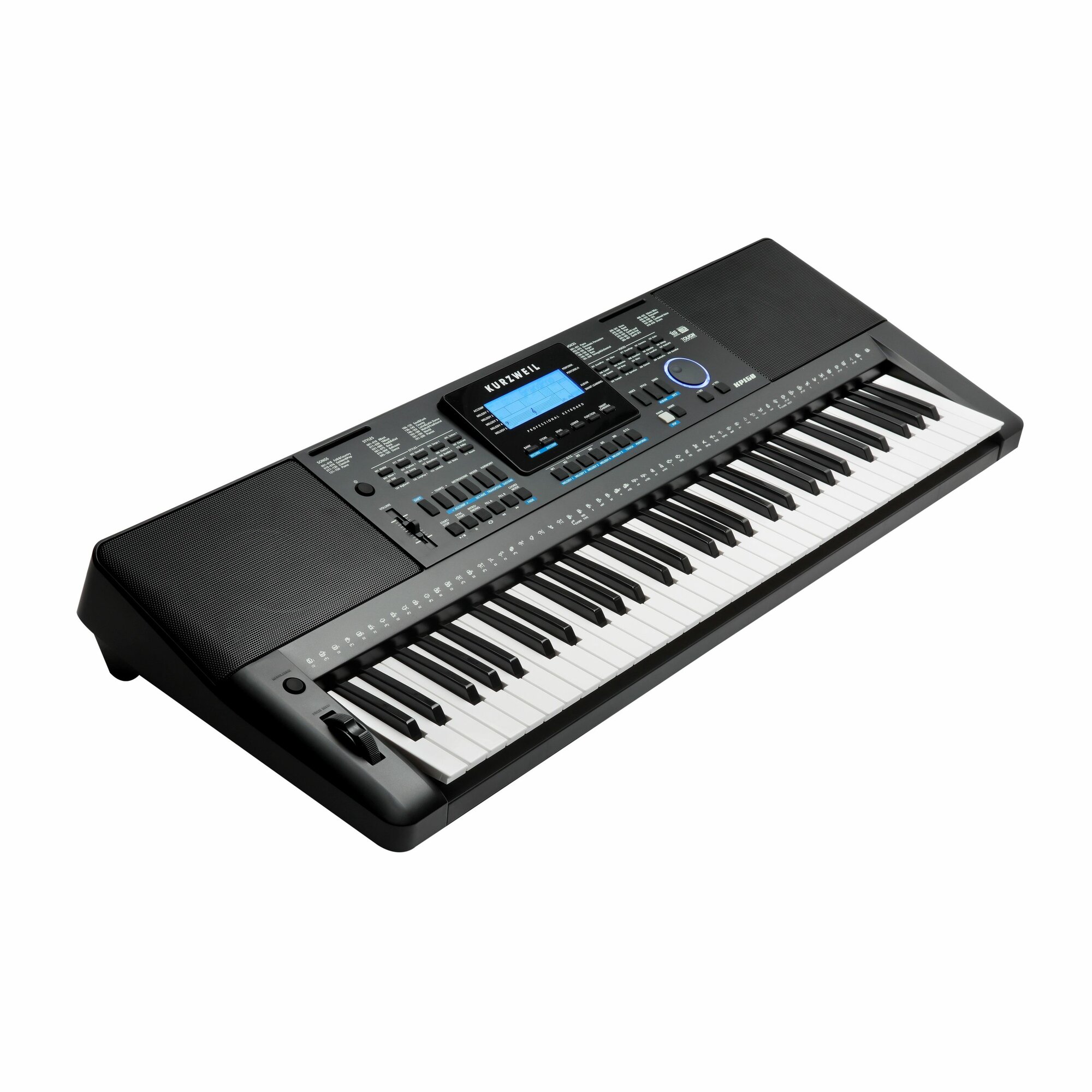 KURZWEIL KP150 LB - синтезатор, 61 клавиша, полифония 128, цвет черный