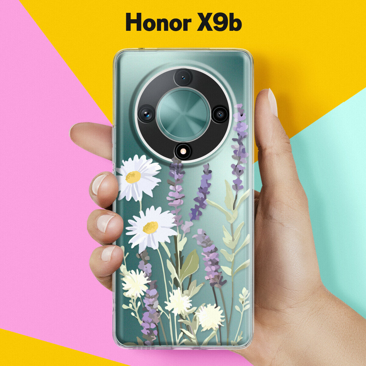 Силиконовый чехол на Honor X9b Цветы / для Хонор Икс9б