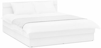 Кровать Миф Челси белый глянец холодный 205.3х163.5х80 см