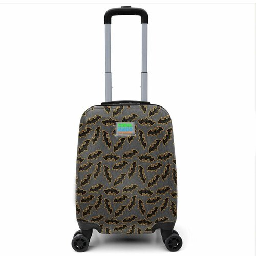 Чемодан-самокат  CORAL HIGH, ручная кладь, 33х40х25 см, 1.9 кг, серый, черный